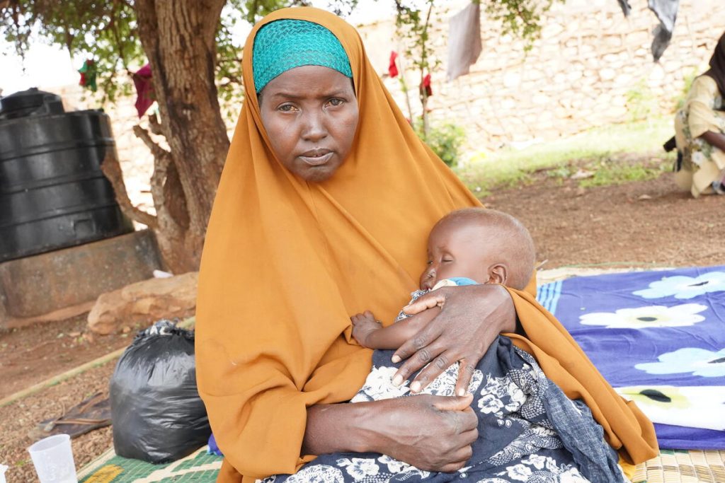 Two year old Yasmiin and her mother Astur, 38, Baidoa, Somalia